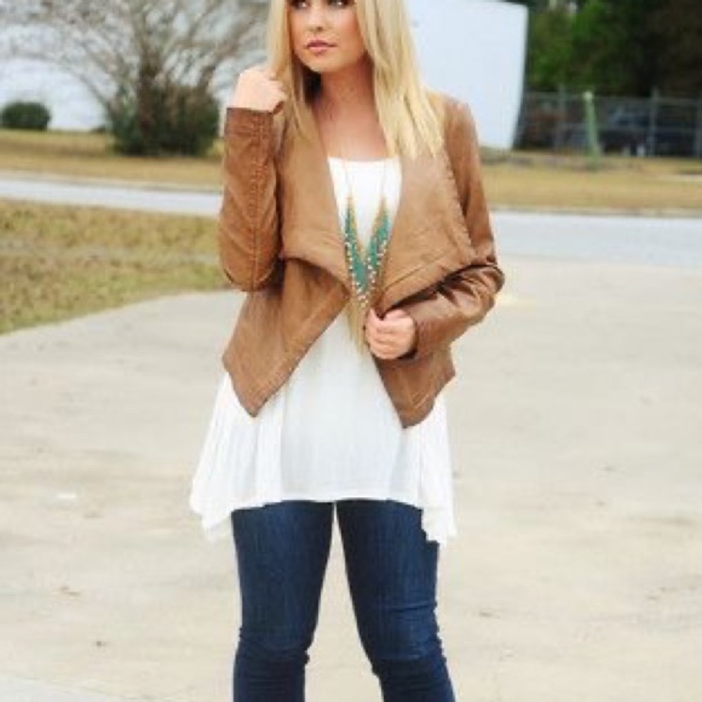 Faux leather jacket